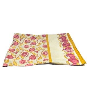 Couleur Nature Rectangular Tablecloth Bruno Lamy Hand Made India 71”X106”